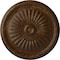 Ekena Millwork Juniper Ceiling Medallion (Fits Canopies up to 7"), Hand-Painted Root Beer Crackle, 36"OD x 1 1/2"P CM36JURBC - alternate 1